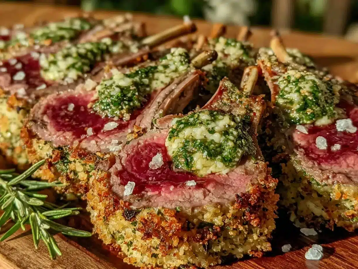 herb-crusted rack of lamb preparation steps