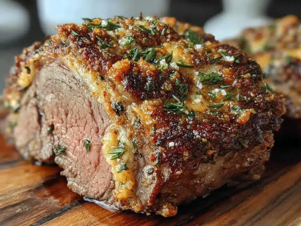 herb-crusted roasted leg of lamb - featured image