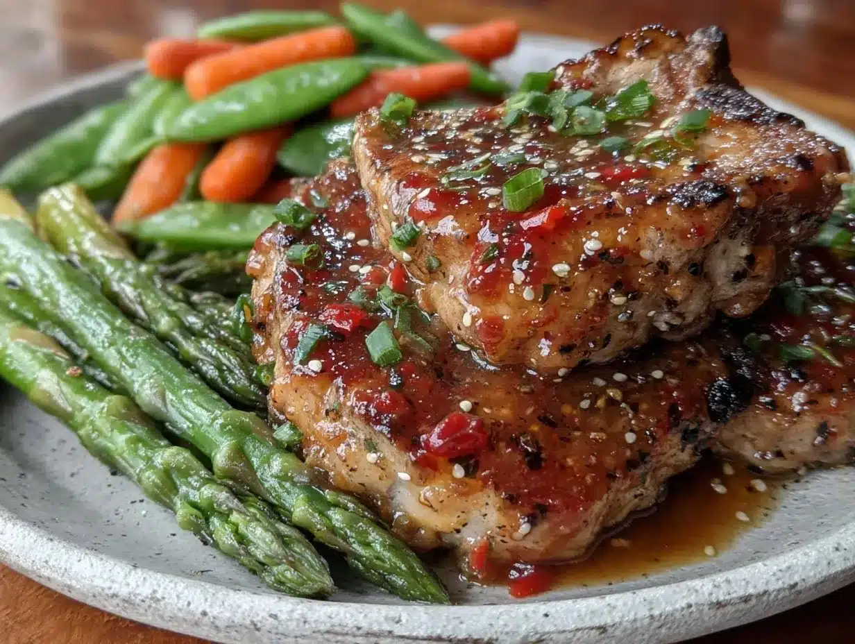 honey mustard glazed pork chops preparation steps