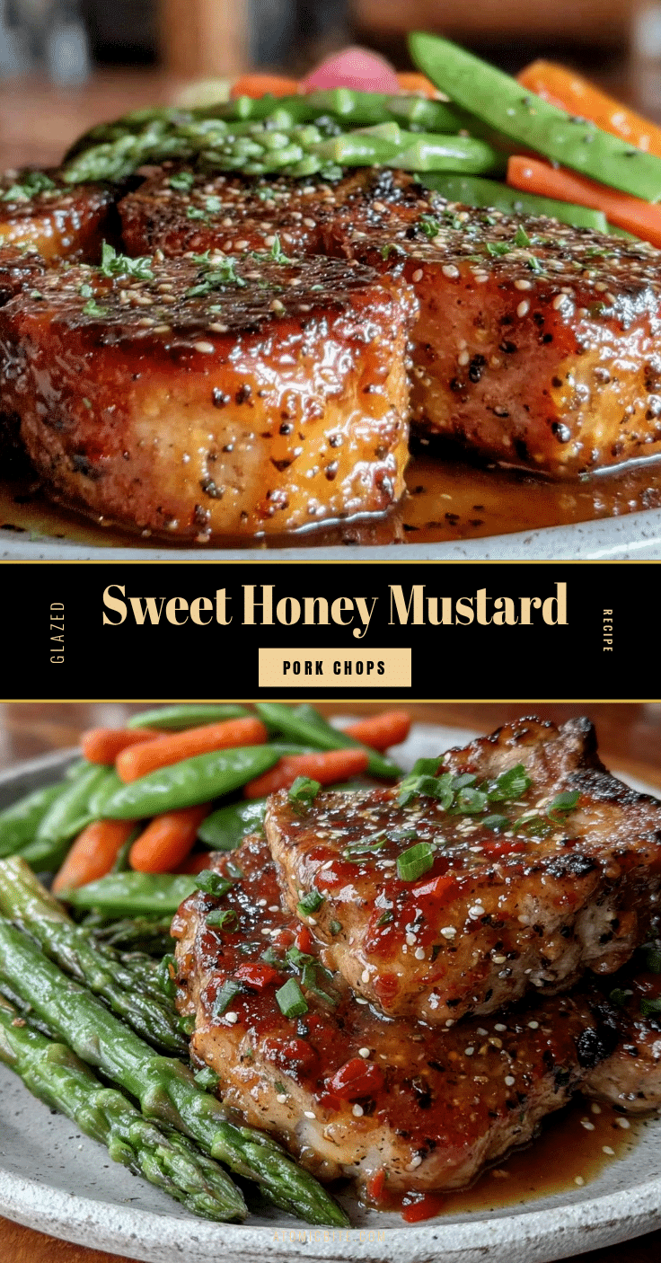 honey mustard glazed pork chops recipe