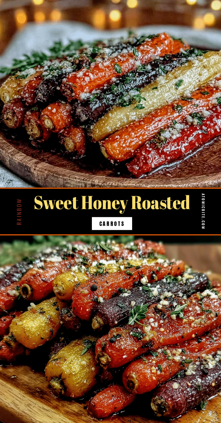 honey roasted rainbow carrots recipe