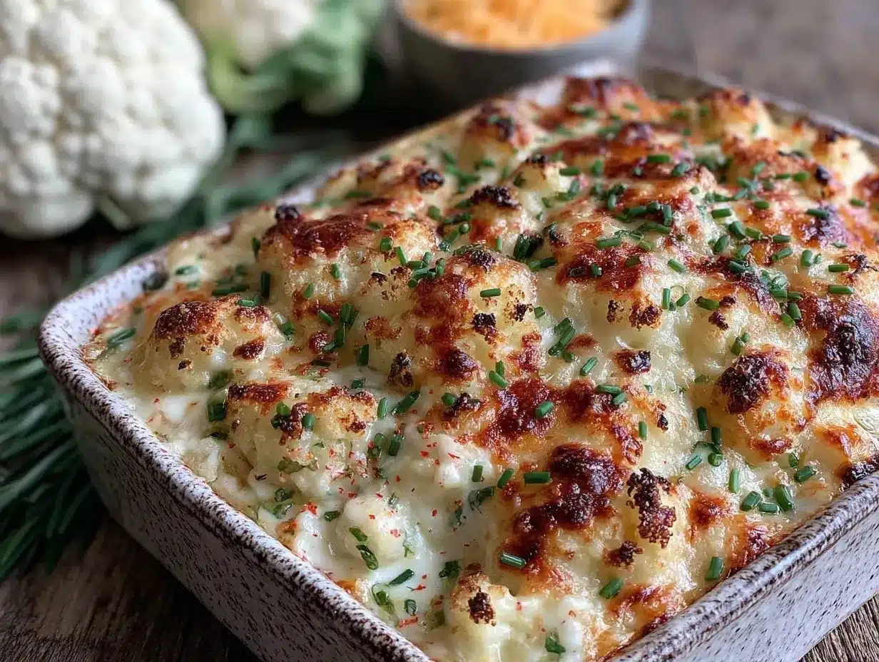 keto cauliflower mac and cheese preparation steps