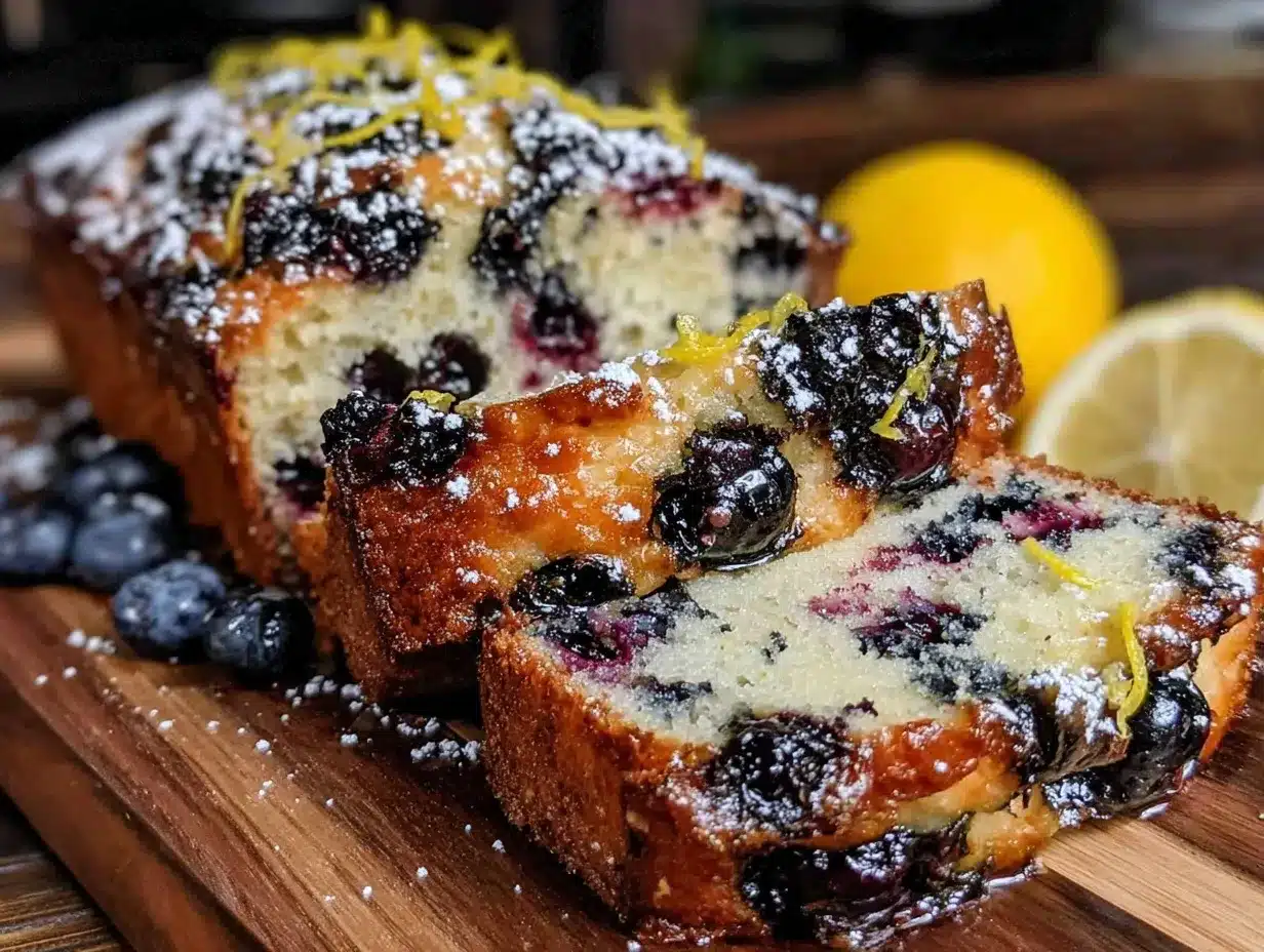 lemon blueberry bread preparation steps