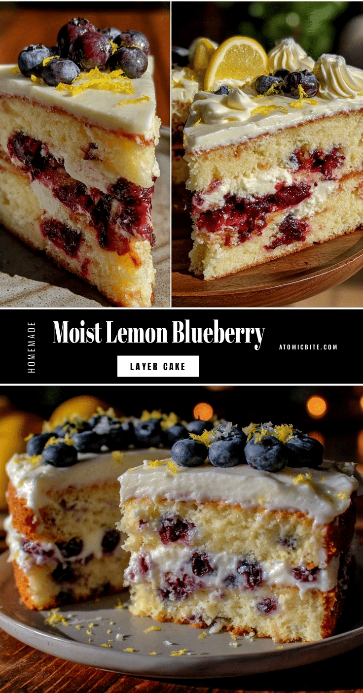 lemon blueberry layer cake recipe