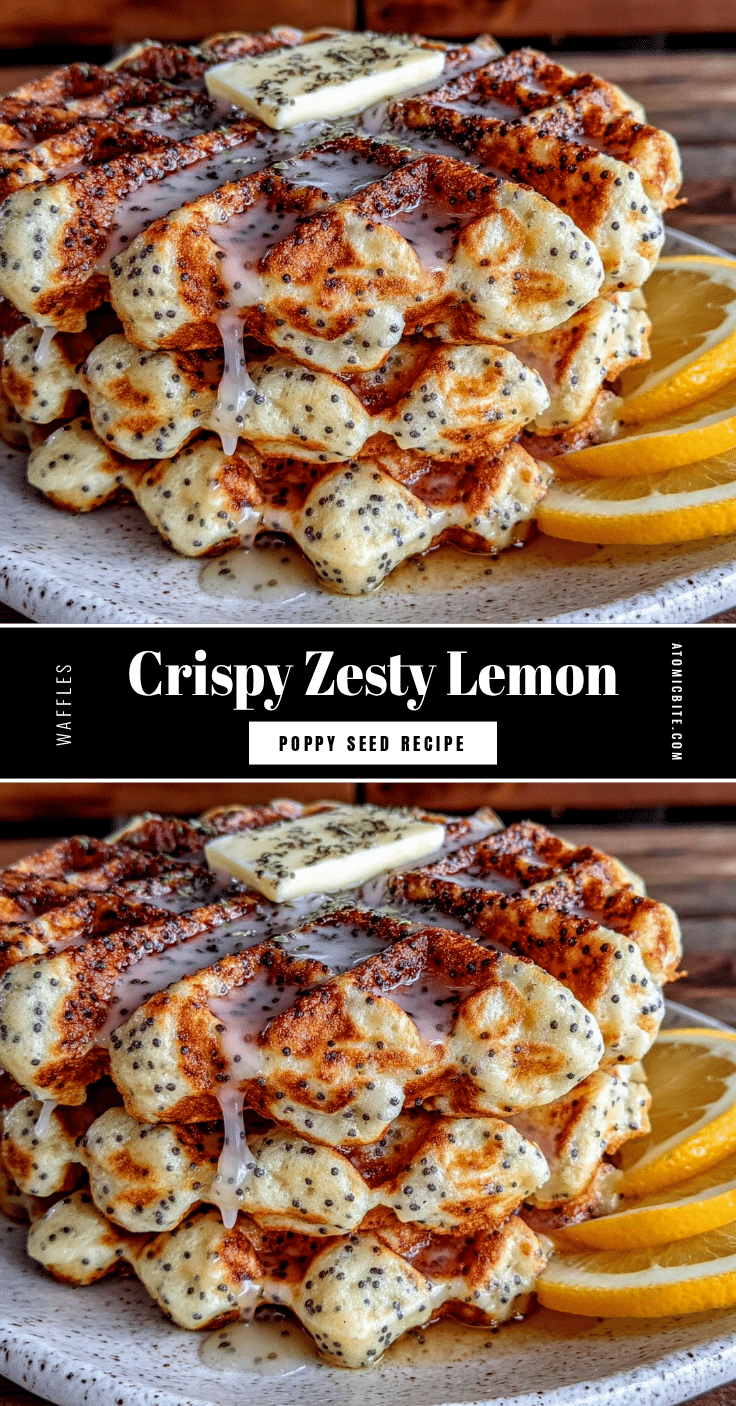 lemon poppy seed waffles recipe