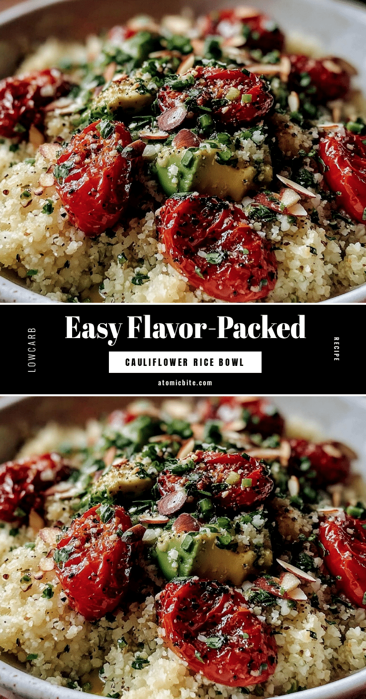 low carb cauliflower rice bowl recipe