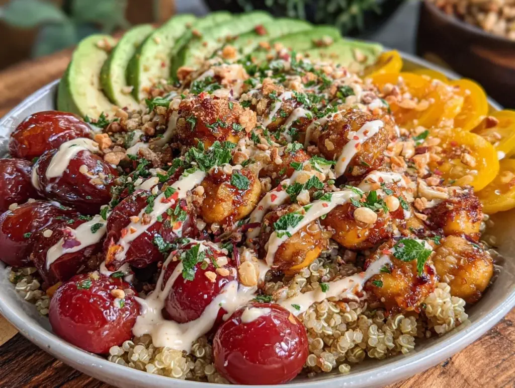 Mediterranean quinoa bowl - featured image