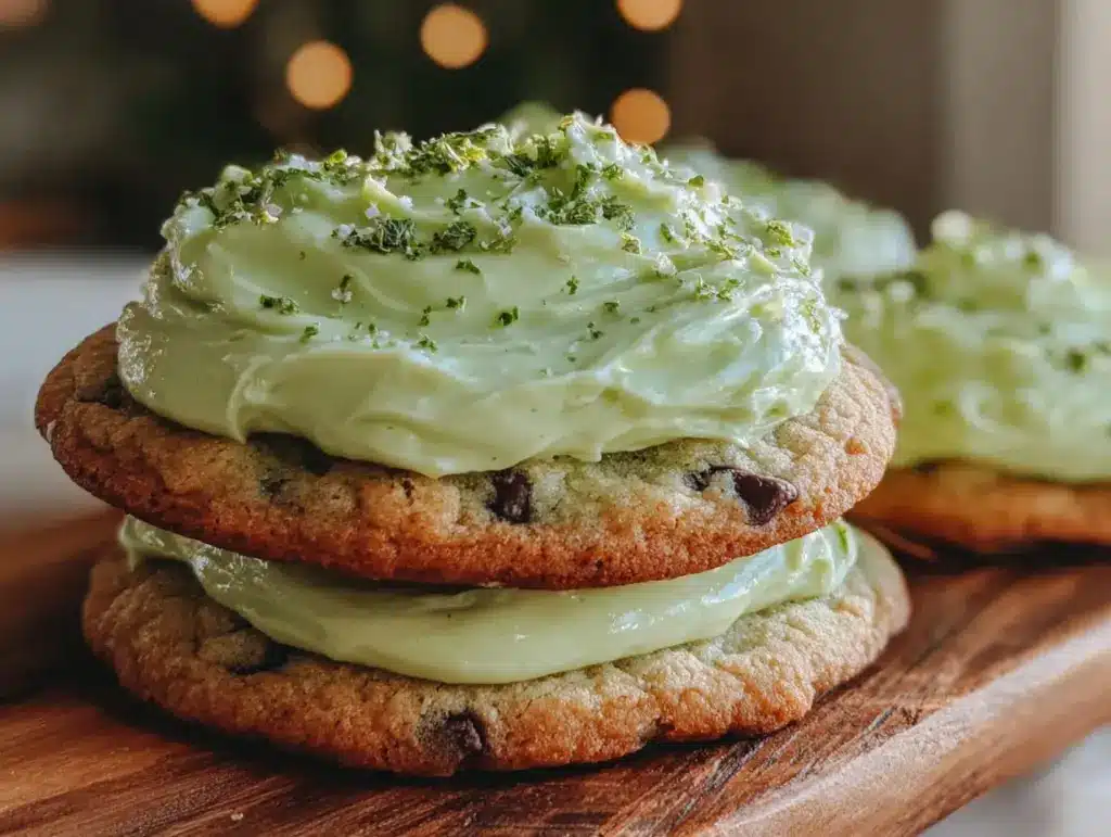 mint chocolate chip cookies - featured image