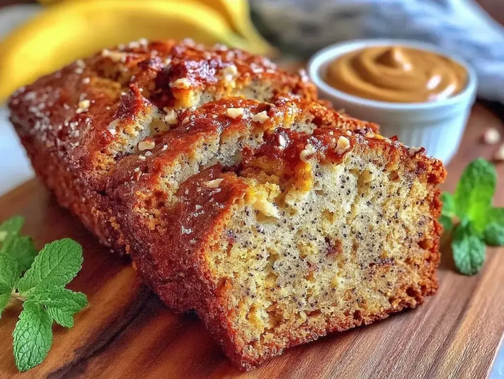 moist and fluffy vegan banana bread recipe - featured image