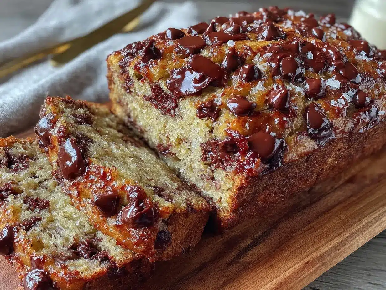 moist chocolate chip banana bread preparation steps