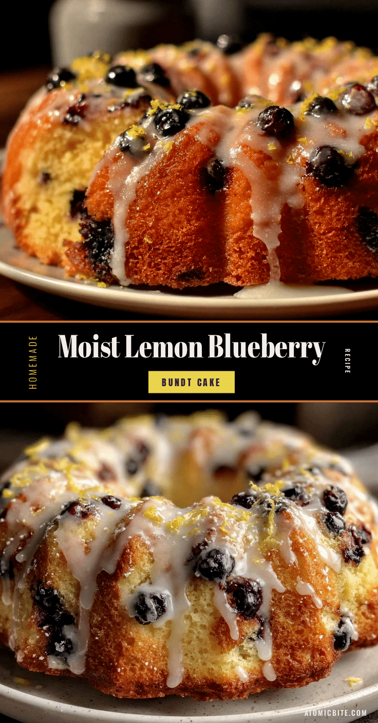 moist lemon blueberry bundt cake recipe