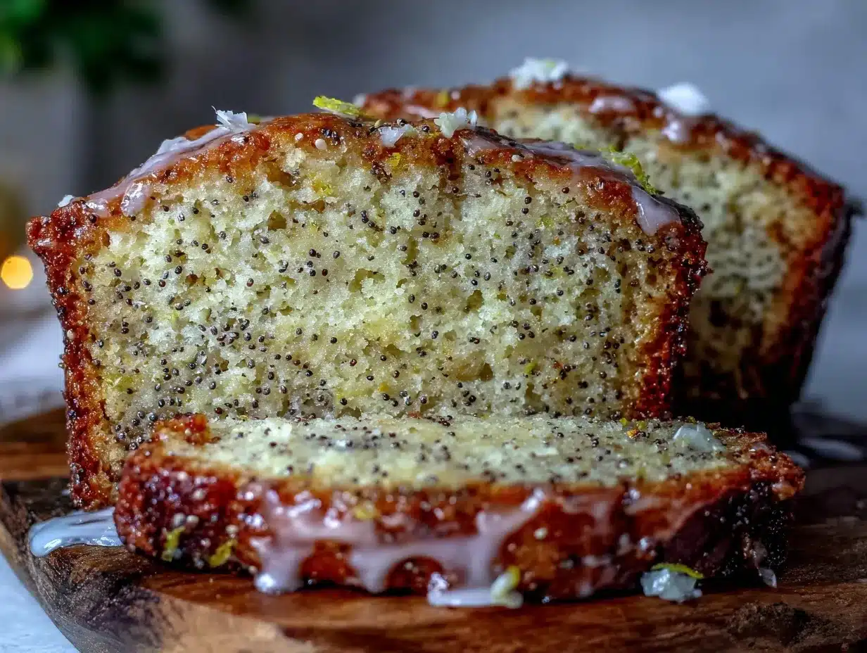 moist lemon poppy seed bread preparation steps