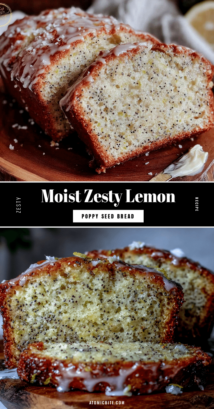 moist lemon poppy seed bread recipe