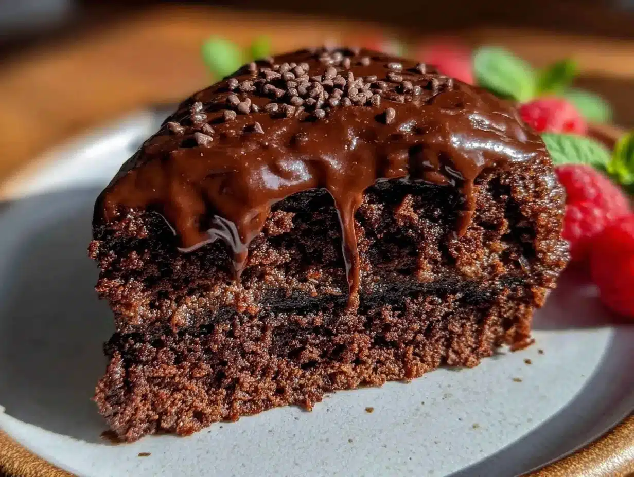 moist vegan chocolate cake preparation steps