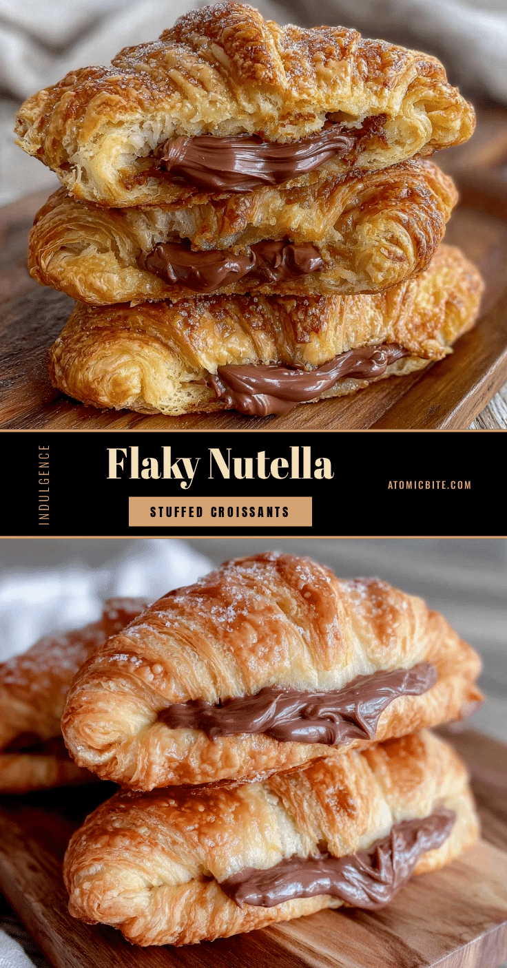Nutella stuffed croissants recipe