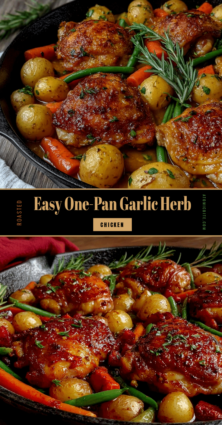 one-pan garlic herb roasted chicken recipe