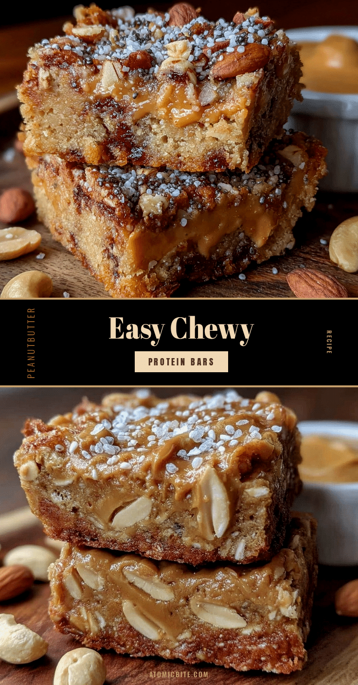 peanut butter protein granola bars recipe