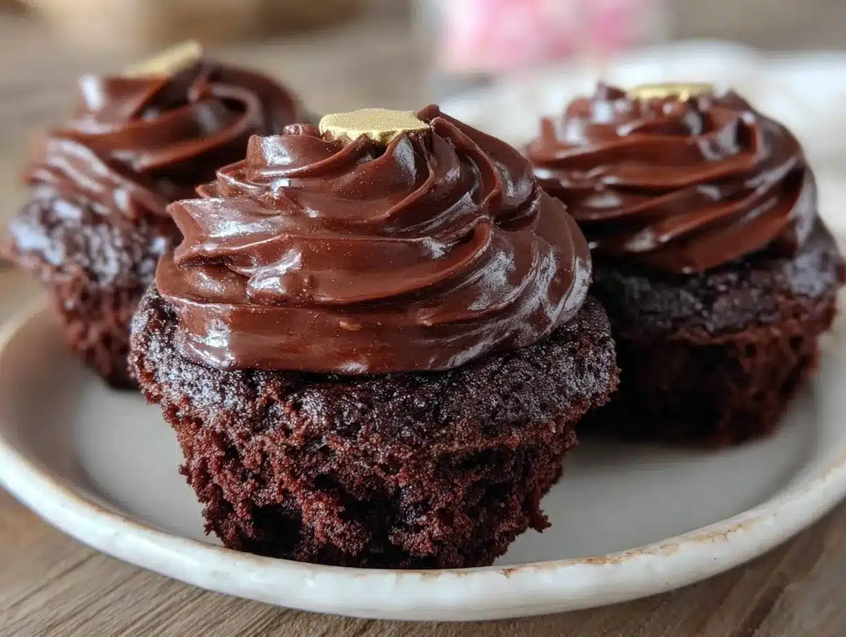 perfect chocolate graduation cupcakes preparation steps
