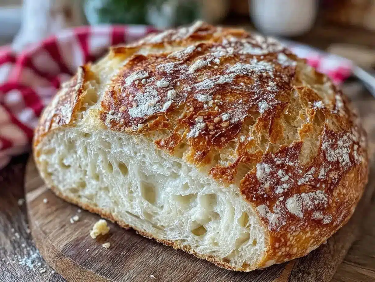 perfect crispy crust sourdough bread recipe preparation steps