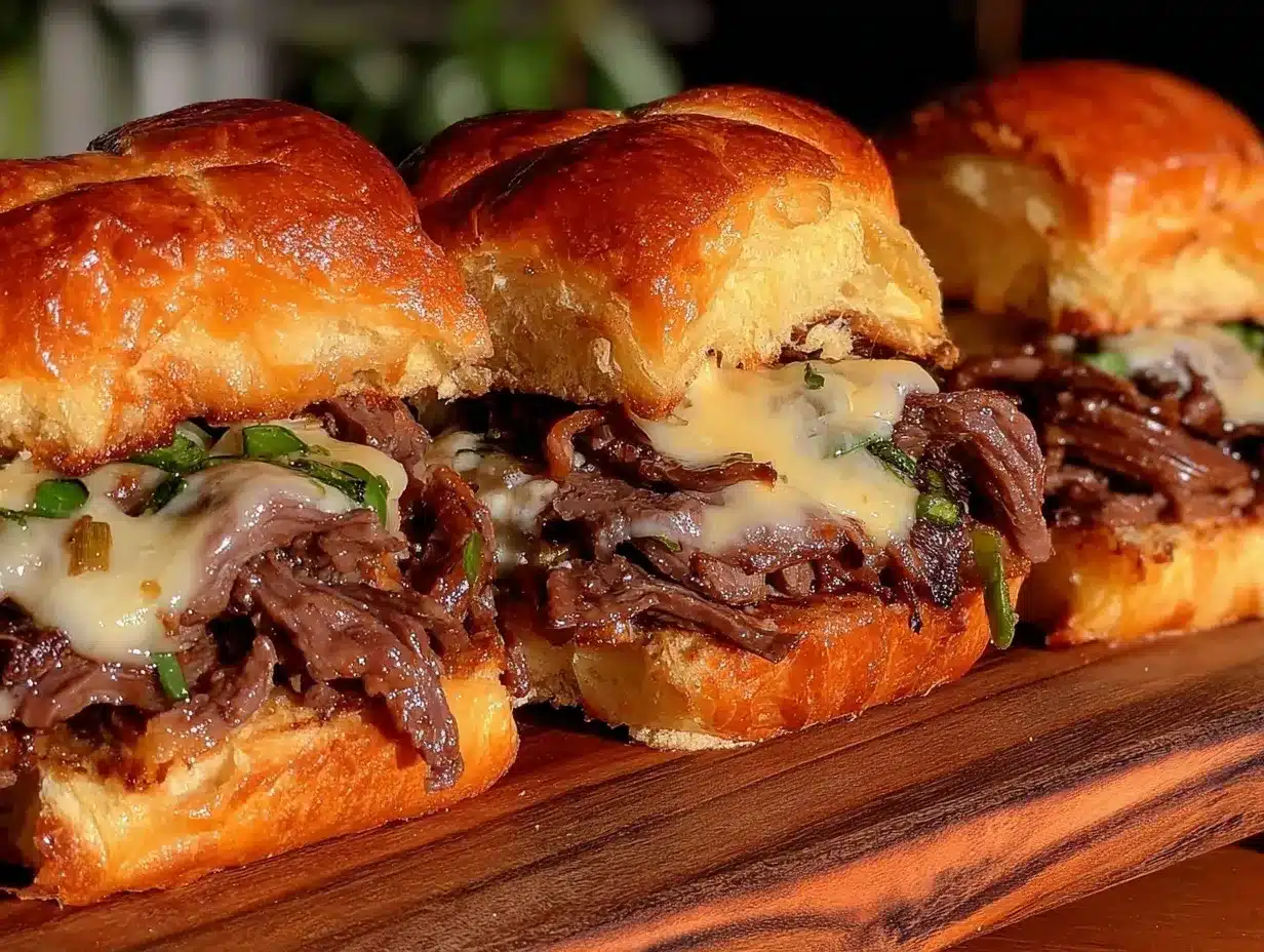 philly cheesesteak sliders preparation steps