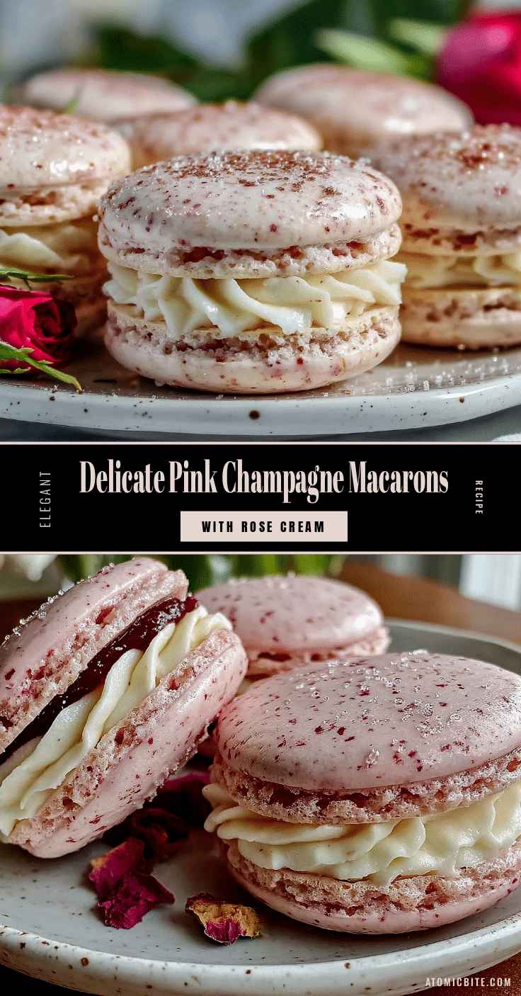 pink champagne macarons recipe