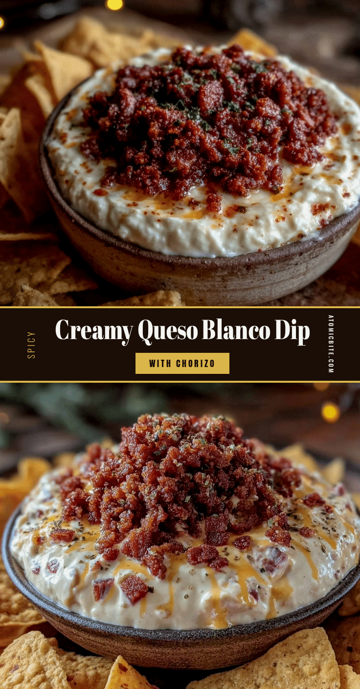 queso blanco dip with spicy chorizo recipe