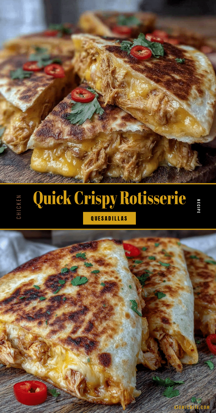 quick crispy quesadillas with rotisserie chicken recipe