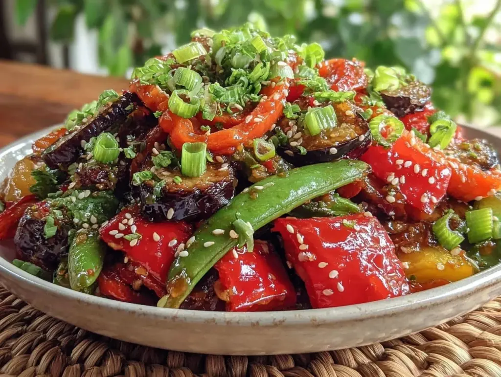 quick crispy vegetable stir fry - featured image