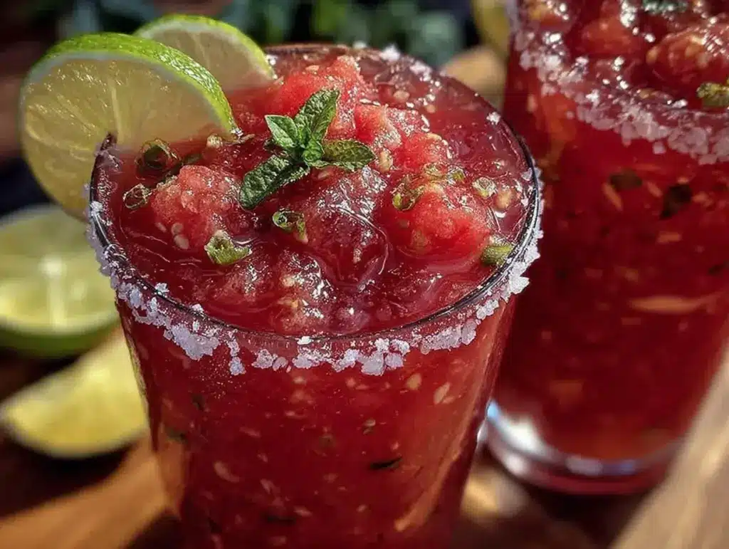 refreshing watermelon limeade - featured image