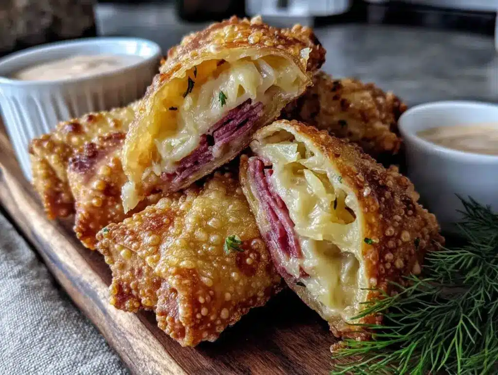 Reuben egg rolls - featured image