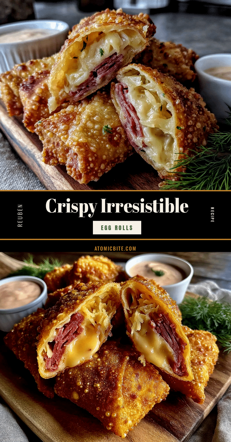 Reuben egg rolls recipe