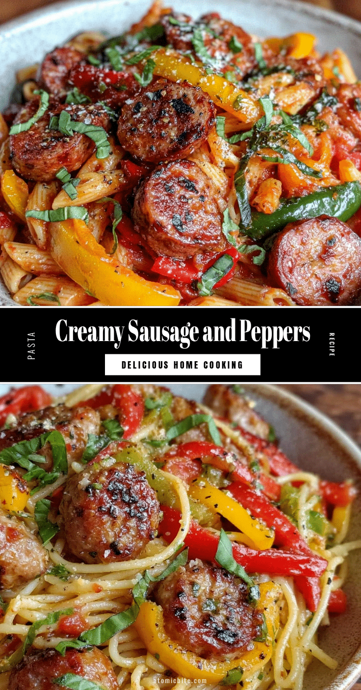 savory sausage and peppers pasta recipe