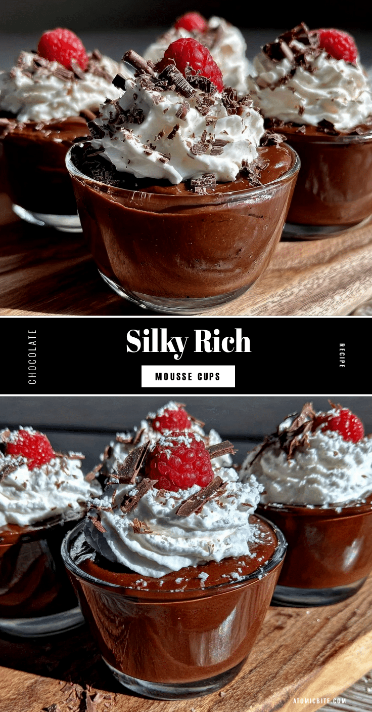 silky chocolate mousse cups recipe