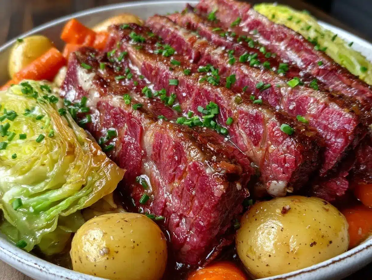 slow cooker corned beef and cabbage preparation steps
