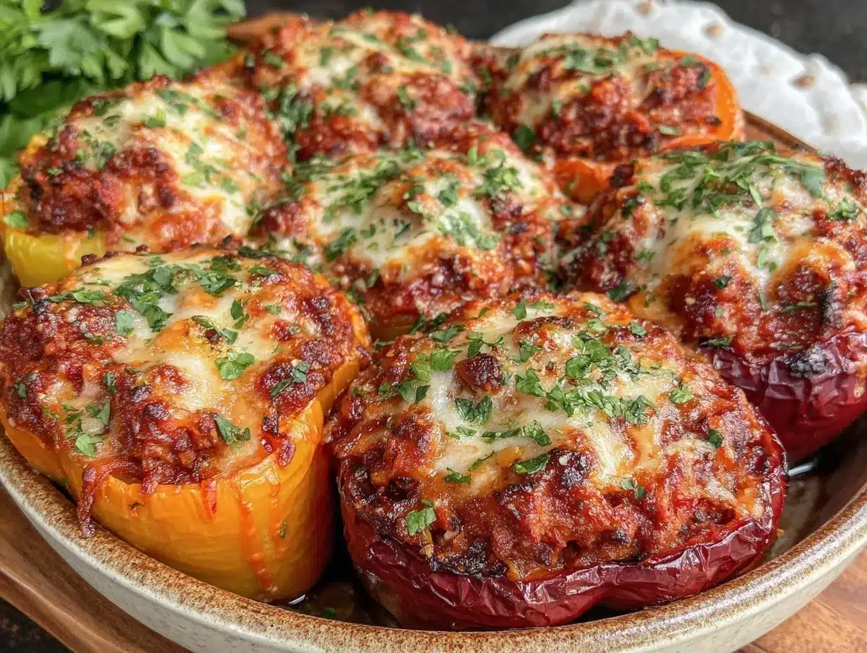 slow cooker stuffed peppers preparation steps