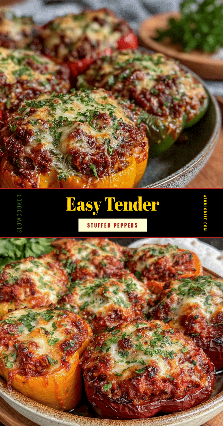 slow cooker stuffed peppers recipe