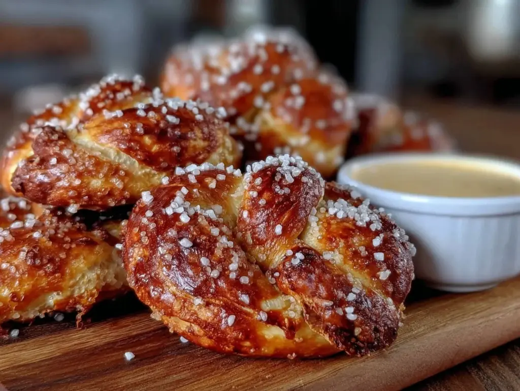 soft homemade pretzels - featured image