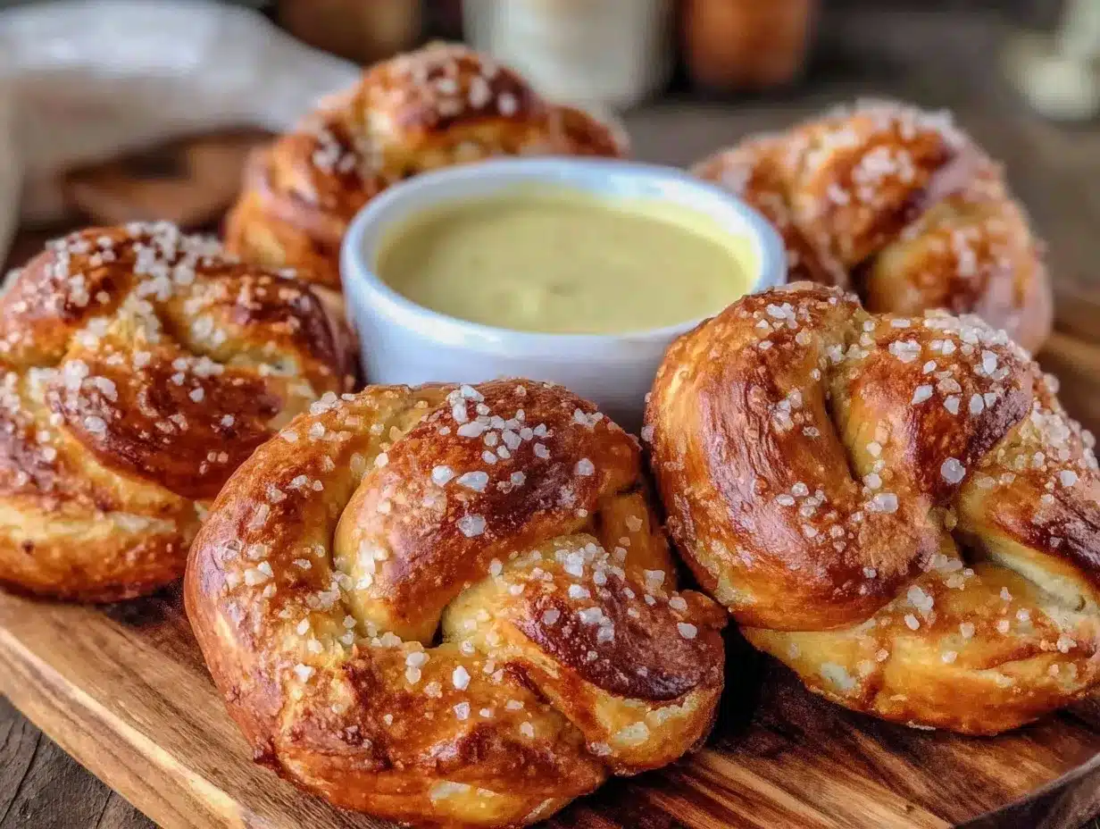 soft homemade pretzels preparation steps