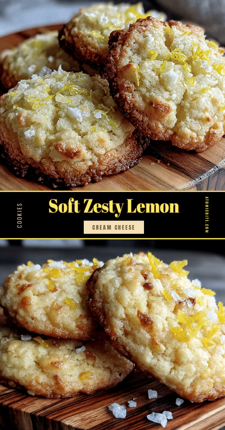 Soft Lemon Cream Cheese Cookies recipe