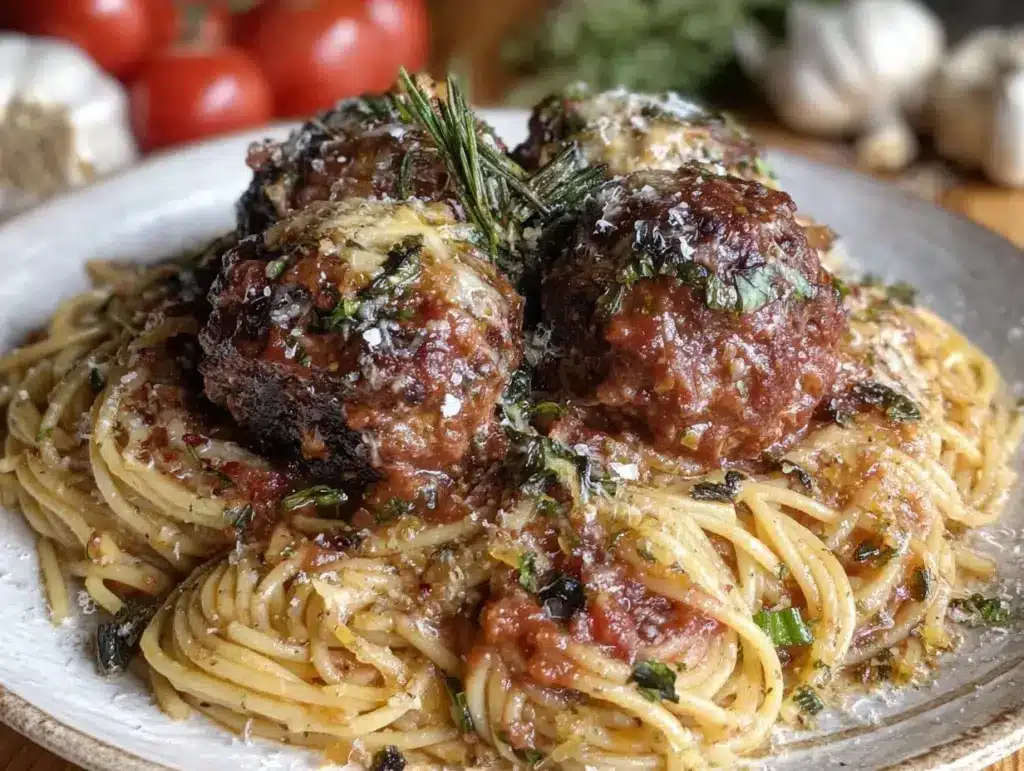 spaghetti and meatballs - featured image