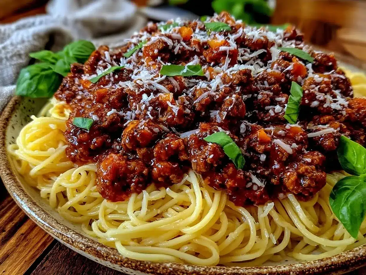 spaghetti with meat sauce preparation steps