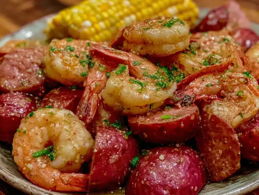 spicy cajun shrimp boil recipe - featured image