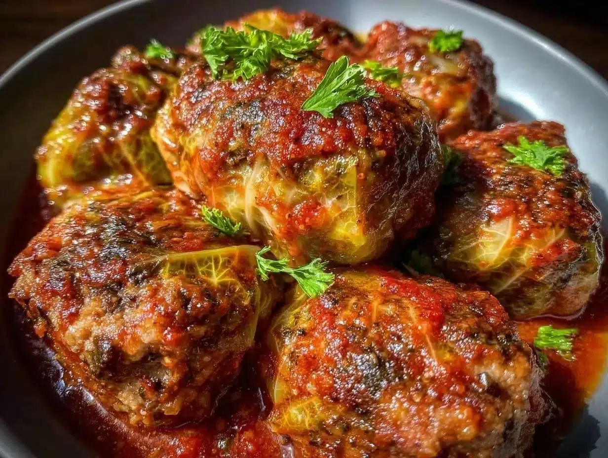 stuffed cabbage rolls recipe preparation steps