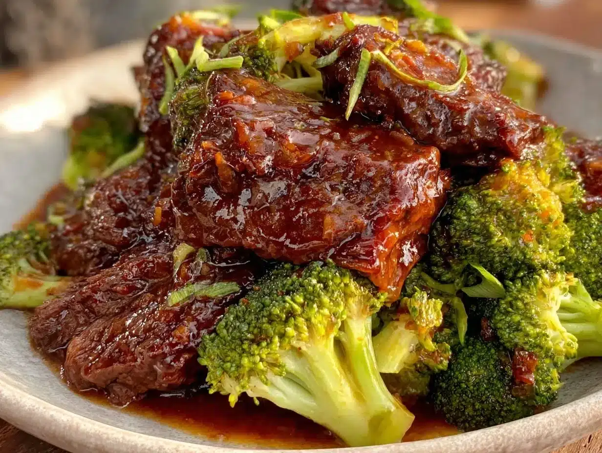 tender crockpot beef and broccoli recipe preparation steps