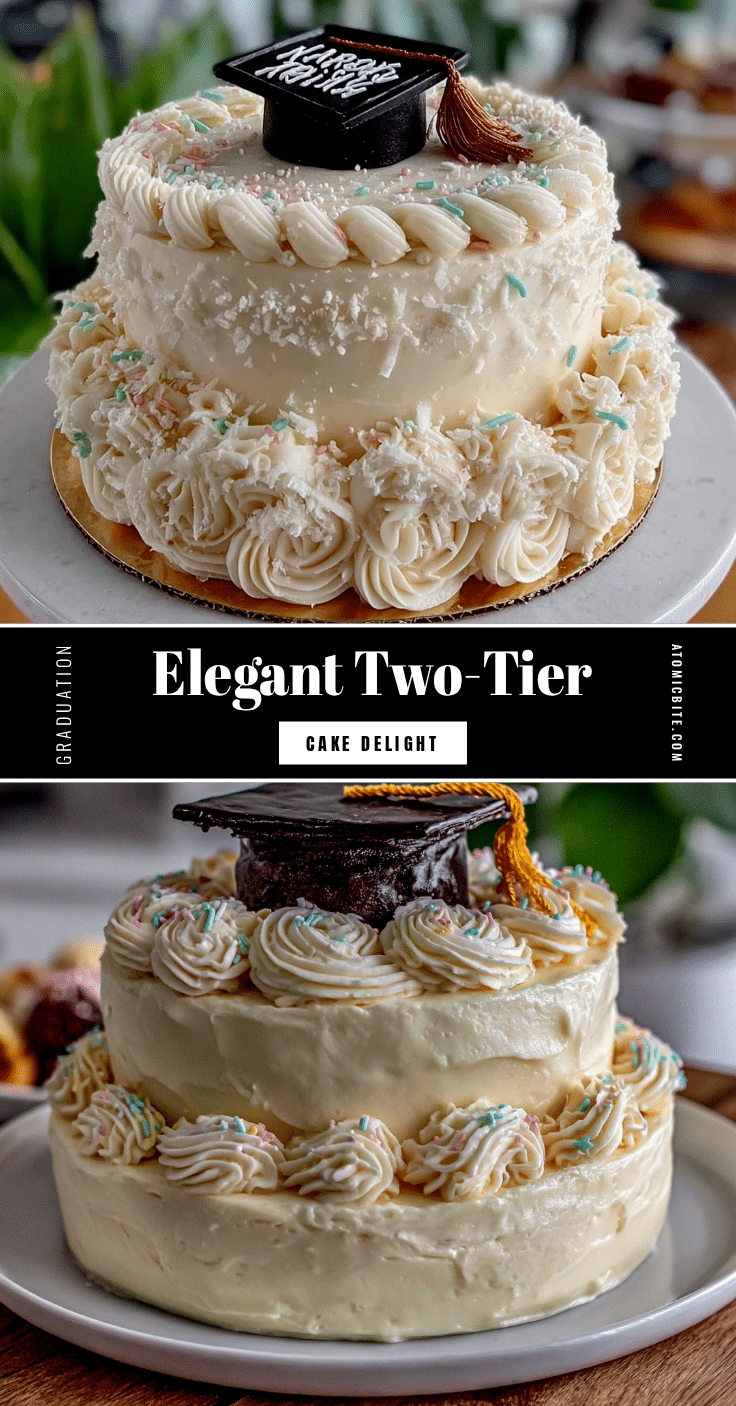two-tier graduation cake recipe