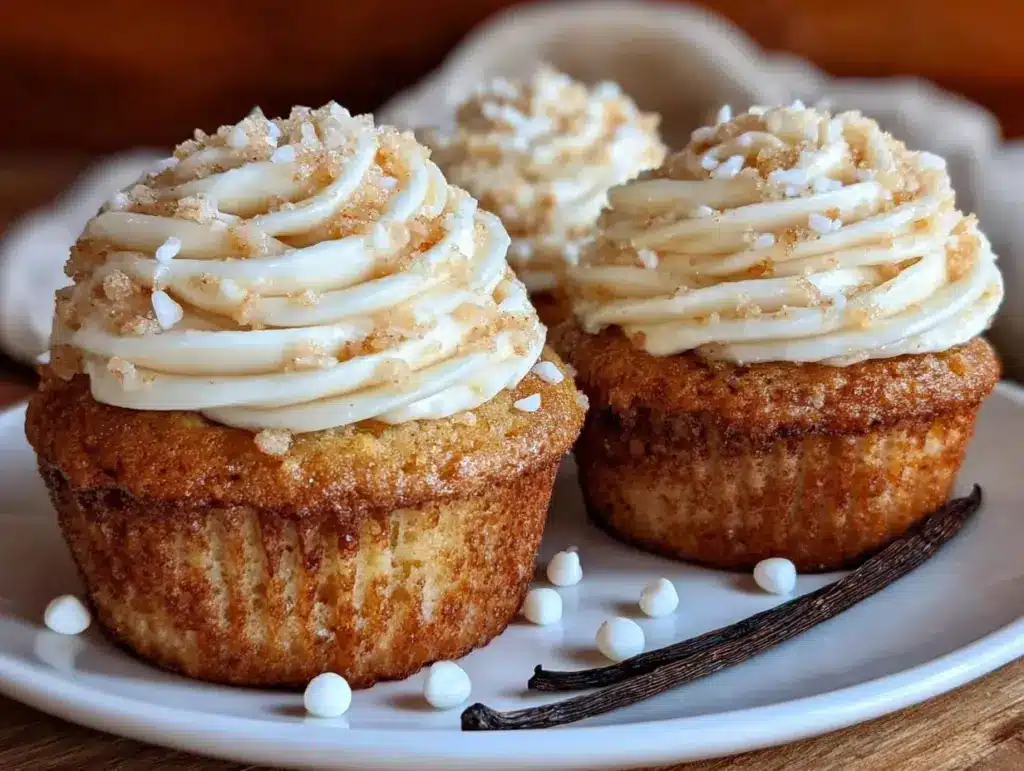 vanilla bean cupcakes - featured image