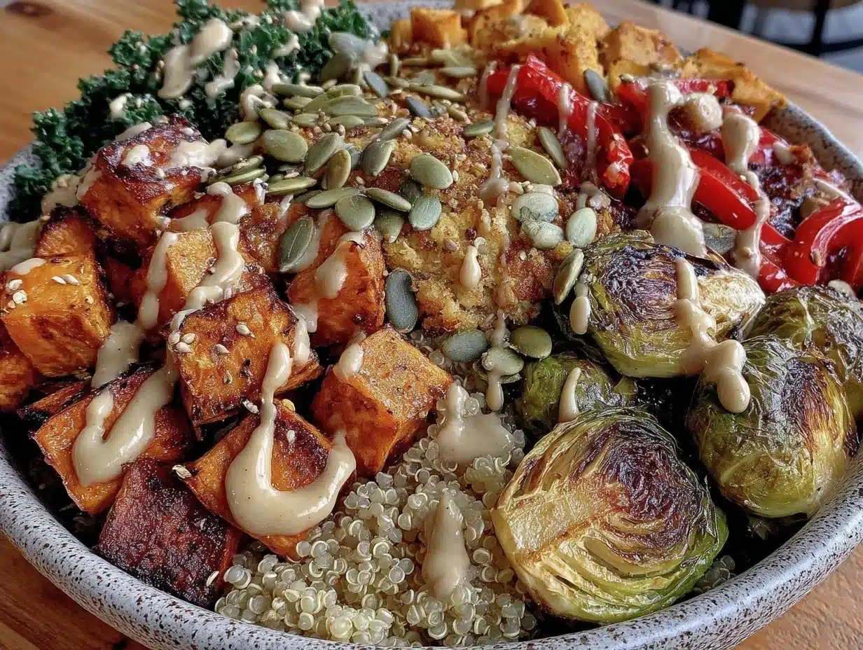 wholesome quinoa power bowl preparation steps