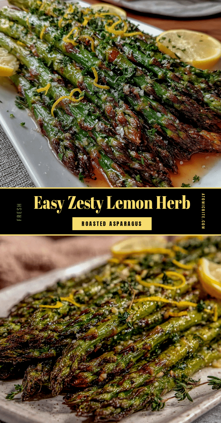zesty lemon herb roasted asparagus recipe