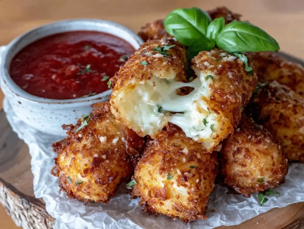 air fryer mozzarella sticks - featured image