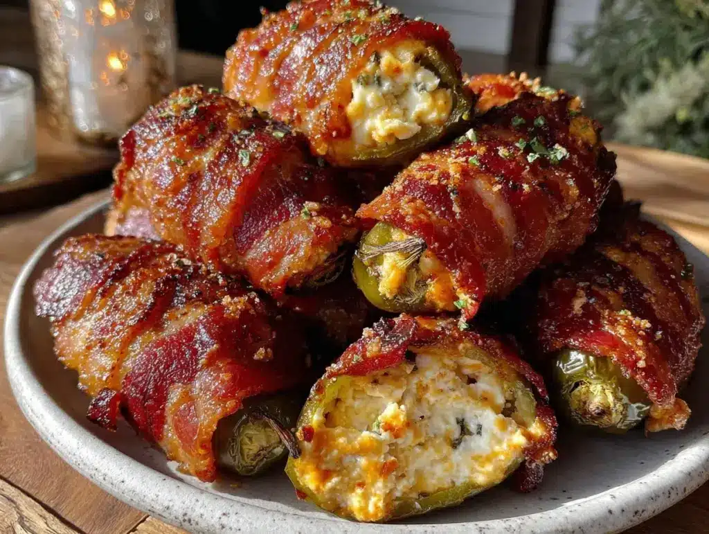 bacon wrapped jalapeño poppers - featured image